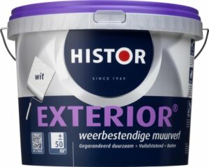 Histor Exterior Muurverf - 5 liter - Wit